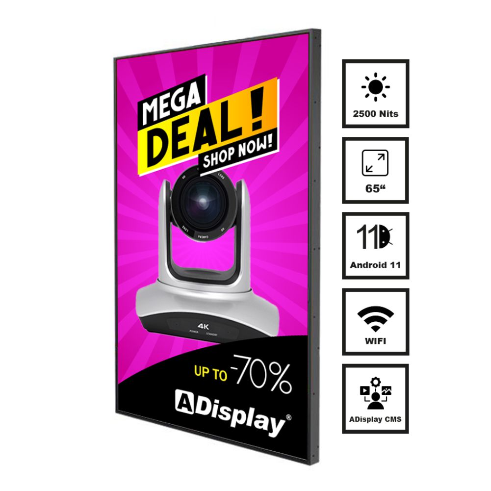 AVDisplay 65" 2500 Nits Android 11